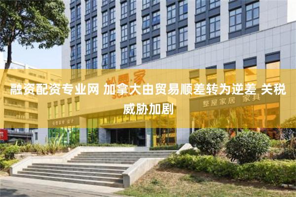融资配资专业网 加拿大由贸易顺差转为逆差 关税威胁加剧