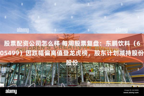股票配资公司怎么样 每周股票复盘：东鹏饮料（605499）因跌幅偏离值登龙虎榜，股东计划减持股份